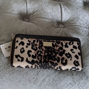 Leopard print Coach wallet
